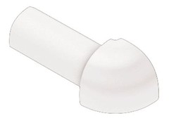 Schluter RONDEC – 3/8″ Outside Corner PVC – Bright White – (E/PRO 100 BW)