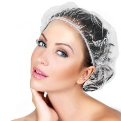 30pcs Disposable Shower Caps-Multi-Purpose Thickening Elastic Bath Cap Plastic W