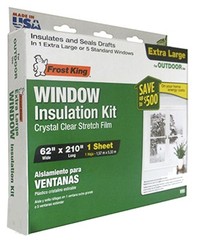 Outdoor Window Film Insulation Kit, 62 x 210 In. – V95H