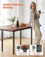 Vevor Adjustable Table Legs 24-40 In Square Steel Furniture Legs 1200 Lbs Max