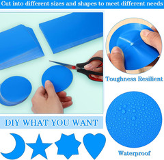 4 Pcs 23 X 5 Inch Vinyl Pool Repair Patch Kit Large Self-Adhesive PVC Pool Patch