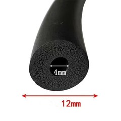 1X Dia.3mm 4mm 6mm-20mm Waterproof Pipe EPDM Rubber Foam Sponge Seal Strip Round
