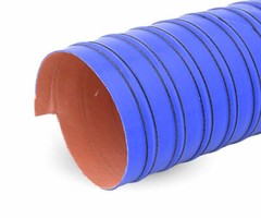 Silicone 2 Ply Blue Air Ducting Flexible Air Duct Cold & Hot Air Wire Helix