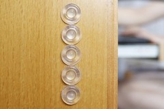 Sound Dampening Door Bumpers, 1/2 Diameter, Sheet of 100″