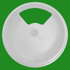10x White 60mm Computer Desk Plastic Cable Grommet, Surface Wire Hole Cover
