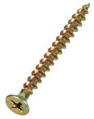 Multi-Use Screws, Flat Phillips Head, Gold, 2 In. x #6, 50-Pk. – 40890