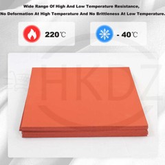 Red Foam Sheet Sponge Rubber Gasket Seals Sheets Silicone Plate Pad Thick 1-30mm