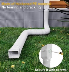 Rain Gutter Downspout Extensions, Downspout Extender for Rainwater Drainage F…