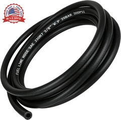 3/8 Inch (10mm) ID Fuel Line Hose 10FT NBR Rubber Push Lock Tubing High Pressure