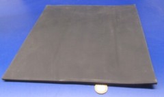 EPDM Rubber Sheet, Black, 1/16″ x 12″ Wide x 12″ Length
