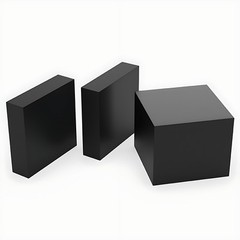 Black Rubber Sheets Pad 50x50mm 100x100mm 200x200mm Thick 5mm 10 15 20 30 50mm