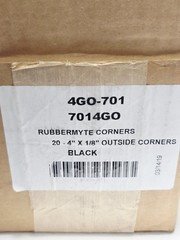 rubbermyte outside corners black 4 x 1/8″ 17pc