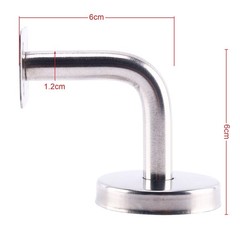 Homend 5 Pack Stainless Steel Wall Mount Stair Handrail 5 Pack, Silver
