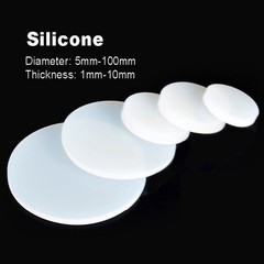 10pcs Round Silicone Pads Disc Anti Slip Pad Sheet – Various Thicknesses & Size
