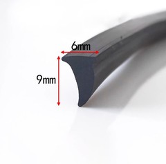 Crescent-Shaped Rubber Seal Strip Window Door Wedge Gasket Edge Protection Seals