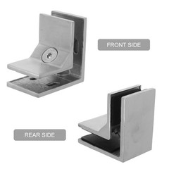Stainless Steel Glass Railing Spigots 90 Degree Frameless Clamp Bracket for