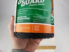2x Thermwell Frost King 6″ x 20 Ft Black Plastic Gutter Guard VX620 – Strip Mesh
