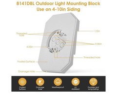 Siding Mounting Kit8141DBL Light Mounting Block with Built-in Box for 1/2 inc…
