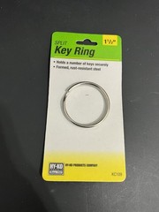 Split Key Ring, Brass-Plated, 1-1/2-In. – KC109