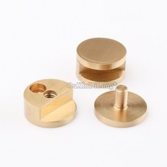 NEW 8PCS Brass Mirror Clips Nails Glass Clamps Mirror Holder Brackets for 5~11mm