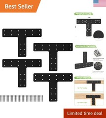 14×10” T Truss Brackets – 4PCS for Reinforced Wood Structures