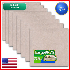 Hilltop Products 8 – Adhesive Square Furniture Felt Pad Surface Protector