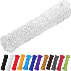 150 ft 1/4 inch (7mm) Polyester Rope (Nylon – Like Durability) Poly Flag Pole…