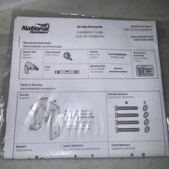 New National N187-100 Interior Sliding Door Bypass Bracket Oil Rubbed Bronze