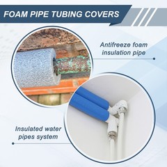 For 3pcs Foam Insulation Pipe 13/16″ ID 3.3FT 1.97″ OD Orange