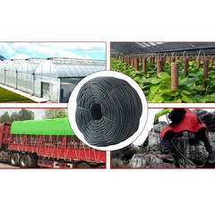 UV Resistant Black Polyethylene Rope for Outdoor and Indoor Use 8mm x 20m