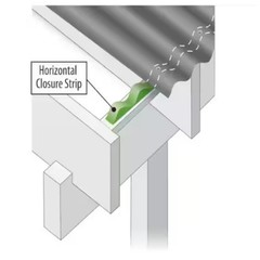 24 In. Horizontal Plastic Roof Closure Strips (6-Pack)