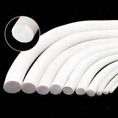 Silicone Rubber Foam Sealing Strip Round Bar For Cabinet Door Seal 1mm to 25mm
