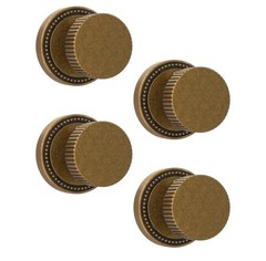 Asidrama 4 Pack Antique Brass Privacy Door Knobs with Lock, Vintage Door Handles