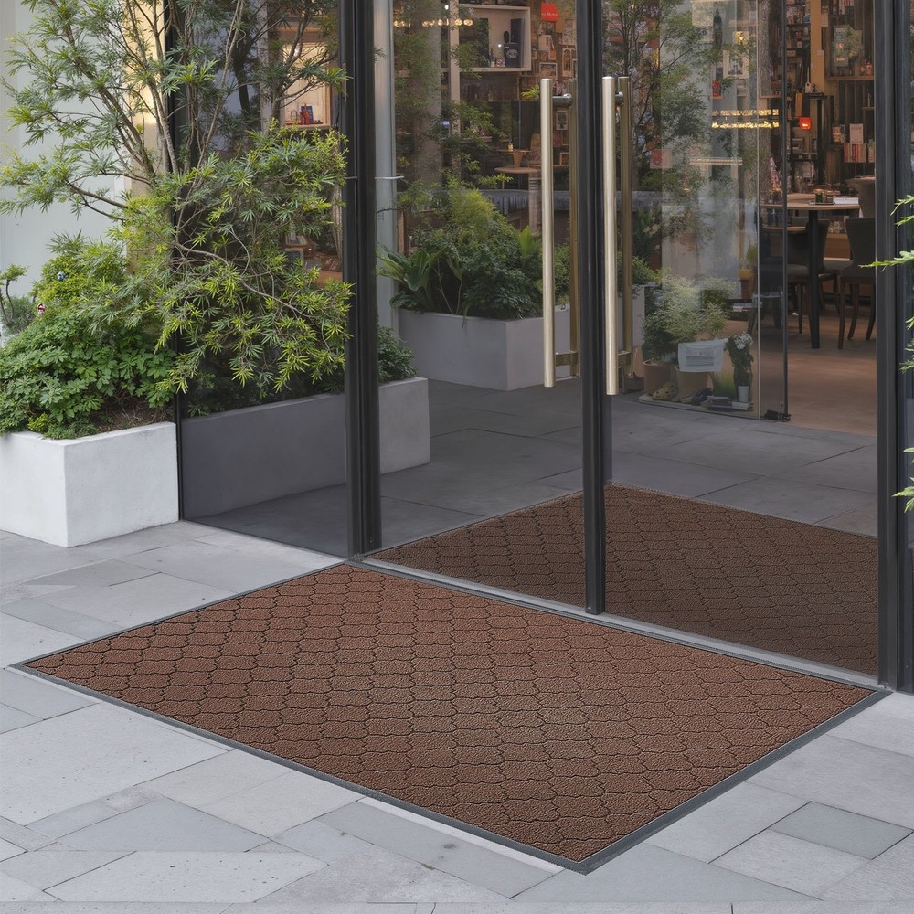 Front Door Mat, 47 x 35 in Commercial Floor Mat for Indoor and Outdoor, Modern S