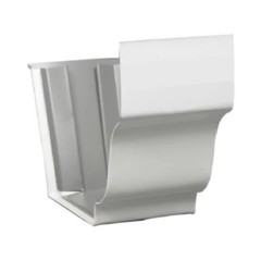 Qty-30 Amerimax 27209 Gutter Slip Joint Connector, White Aluminum, 5″ Inch