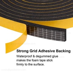Neoprene Self Adhesive Backed Foam Sponge Strip Roll Sheet Tape Sticky Seal EPDM