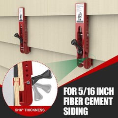 Siding Installation Tools Mounting Kit 5/16 Inch Fiber Cement Lap Gauge Red