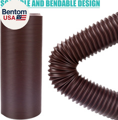 2 Pack Rain Gutter Downspout Extensions Flexible,Downspout Extender Diverter Ext