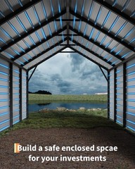 Roofing Panels 140 ft² 64.2” L x 19.7” W, 29 Ga. Galvanized Steel Metal Ribbed