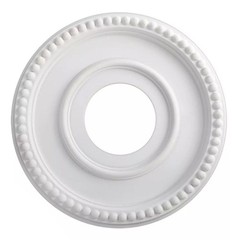 Decorative Ceiling Fan Light Plate featuring Round PU Medallion Design