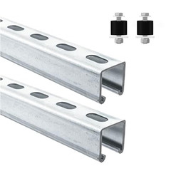 Ironrobust Strut Channel Trolley Track 57 In 4.76 Ft 1-5/8 X 1-5/8 12 Gauge