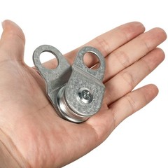 4 Pack Small Snatch Cable Pulley Block for 6mm / 0.23 Inch Wire Rope, Single …