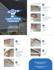 Secure Loose Vinyl Siding Fasteners – Pack of 40 for Easy Installation