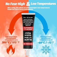 RTV Silicone Gasket Maker, High Temp Silicone Resist Oil, Anti-Freeze 170g Red