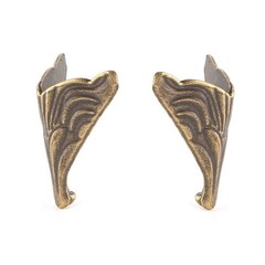 8PCS 20x26mm Antique Corner Protectors Bronze Tone for Case Box Corners For