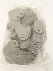 (100) Lot NEW Central Steel Fabricators Cable Fiber Tags 1″ x 1.75″ CT160-100