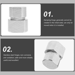 2 Pcs Adjustable Damping Hinge Lightweight Hinges Folding Hardware