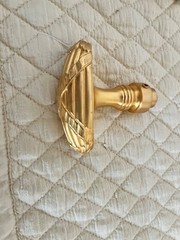 Sherle Wagner lot two iconic golden oval knobs open box recent vintage NWOT