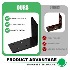 Andorm 30 Pack L Brackets 3×3 for Wood Framing, Heavy Duty Corner Angle, Corner