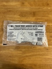 Amerimax 21-030PK 5″ Roof Metal Gutter Hanger With Strap Aluminum 4 BRACKETS USA